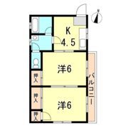 ハイツ朝の間取り画像