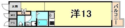 ライオンズマンション甲子園口の間取り画像