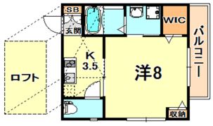 HCフラッツ青谷ガーデンの間取り画像