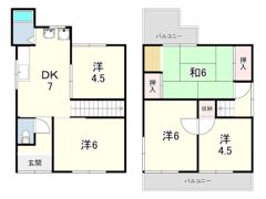 垂水区千鳥が丘2-9-4戸建の間取り画像