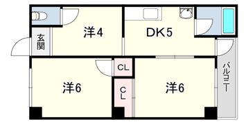 丸吉マンションの間取り画像