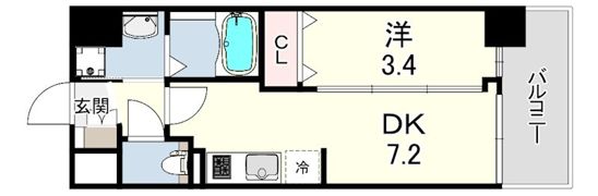 MAXIV尼崎の間取り画像