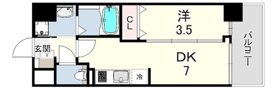 MAXIV尼崎の間取り画像