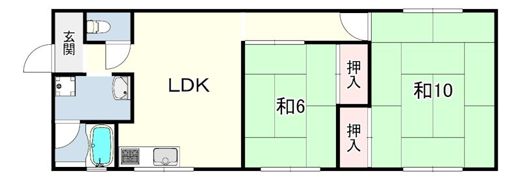 米田マンション1の間取り画像