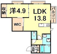 ブランコート西宮北口の間取り画像