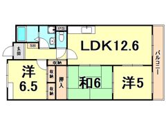 ヴィクトワール西宮久保町の間取り画像