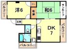フラット灘南の間取り画像