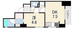 三宮シティタワーの間取り画像