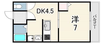 マンション東二見の間取り画像