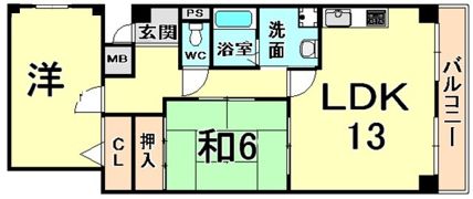 リベルテセオミの間取り画像