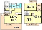 山中タウンハウス B棟の間取り画像