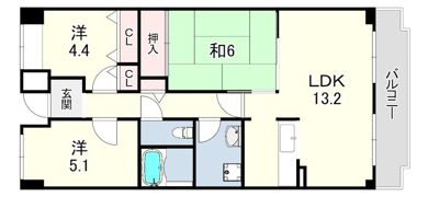 オルテンシアKOBEの間取り画像