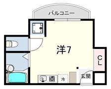北野町マンションの間取り画像
