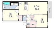 LA MAISON DE MUKOGAWAの間取り画像