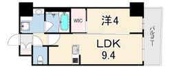 S-RESIDENCE神戸みなと元町ALOの間取り画像