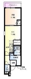 フジパレス西立花2番館の間取り画像