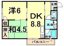 YAO.RE甲子園の間取り画像