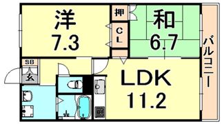 アビタシオンデュプルミエの間取り画像