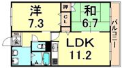 アビタシオンデュプルミエの間取り画像