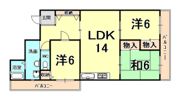 香枦園第2マンションの間取り画像
