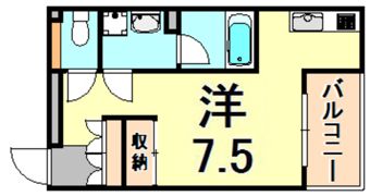ソリューション甲子園の間取り画像
