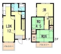 タウンハウス伊川谷の間取り画像