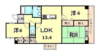 ファミリアル門戸の間取り画像