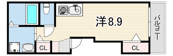 AXISIA尼崎の間取り画像