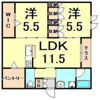 ROBUSTO 東園田の間取り画像