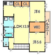 Kの間取り画像
