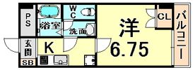 HIRO武庫之荘の間取り画像