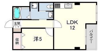 甲子園第3コーポラスの間取り画像