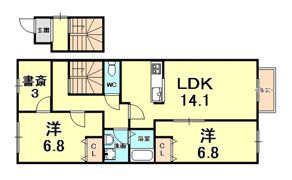 ベラージュ二番町の間取り画像