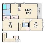 シャーメゾンTOA若王寺の間取り画像