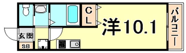 阪急西宮マンションの間取り画像