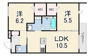 ソレイユ甲子園の間取り画像