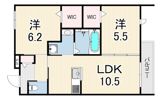 ソレイユ甲子園の間取り画像