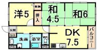ハイツKT3の間取り画像