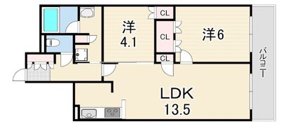 ジオ・ウェリス西宮北口の間取り画像