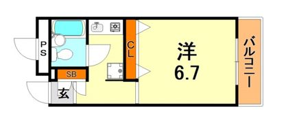 サンライズコートの間取り画像