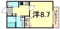 スマートコート西宮の間取り画像