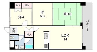 ビラ朝霧の間取り画像