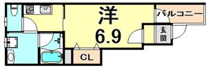 CROUD甲子園里中町の間取り画像