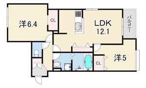 （仮称）尼崎市東園田町3丁目共同住宅の間取り画像