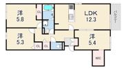 （仮称）尼崎市東園田町3丁目共同住宅の間取り画像