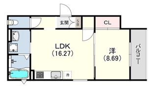 リアン名谷町の間取り画像