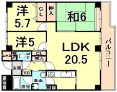 ラピタス31西宮の間取り画像