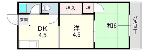 辻井マンションの間取り画像