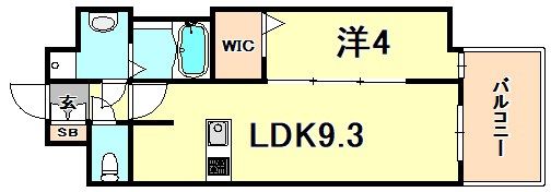 エスライズ神戸三宮山手通壱番館の間取り画像
