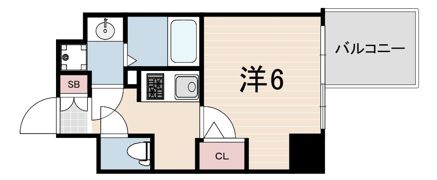 エスリード神戸三宮ヒルズの間取り画像